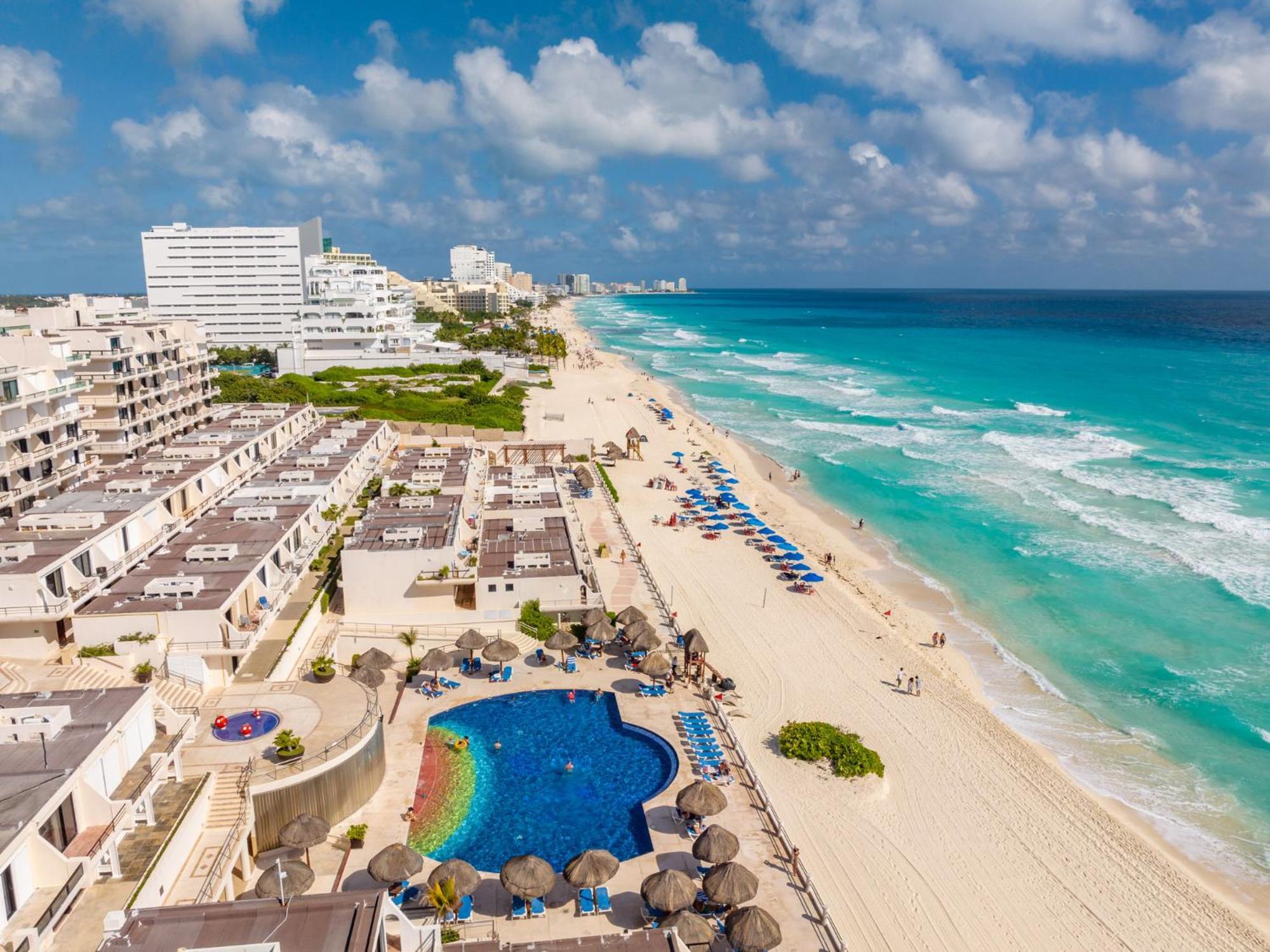 Amazing Caribbean Ocean View At Villas Marlin In Cancún Eksteriør bilde