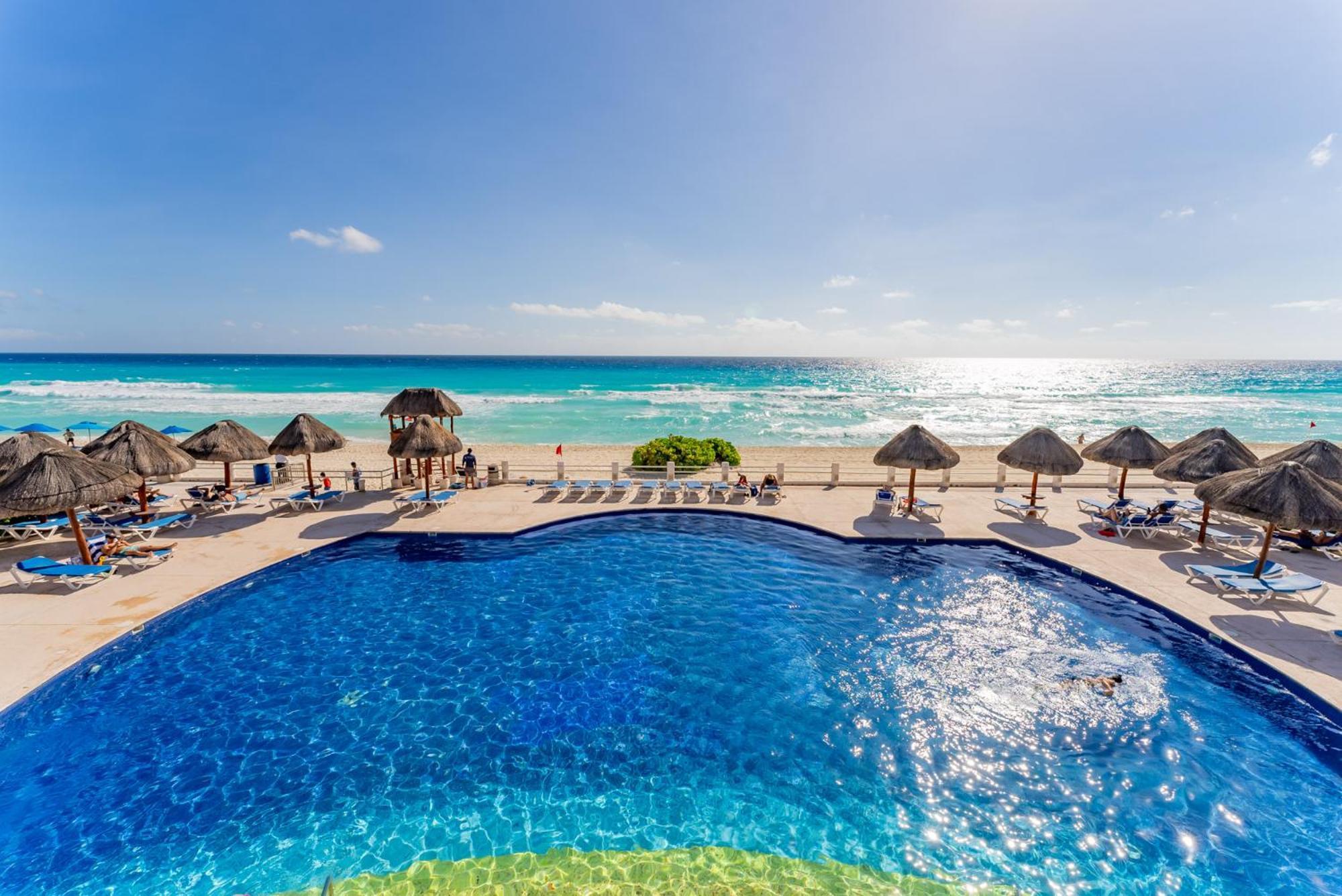 Amazing Caribbean Ocean View At Villas Marlin In Cancún Eksteriør bilde