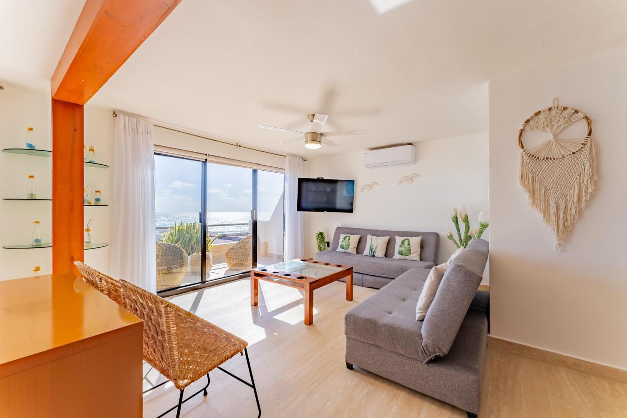Amazing Caribbean Ocean View At Villas Marlin In Cancún Eksteriør bilde