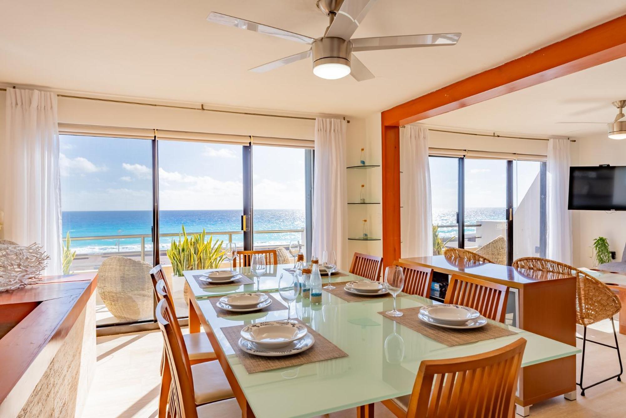 Amazing Caribbean Ocean View At Villas Marlin In Cancún Eksteriør bilde